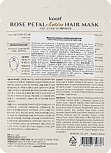 Питательная маска-шапочка для волос - Petitfee & Koelf Rose Petal Satin Hair Mask — фото N2