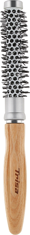 Кругла щітка для укладки, з дерев'яною ручкою, 30mm - Trisa Hair System Swiss Wood — фото N1