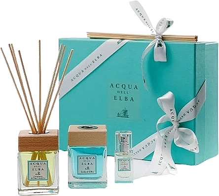 Набор - Acqua Dell Elba Home Fragrances Limonaia & Isola D'Elba (diffuser/2x100ml + room/spray/15ml) — фото N1