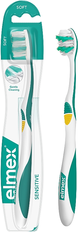 М'яка зубна щітка, жовта - Elmex Sensitive Toothbrush Extra Soft — фото N2