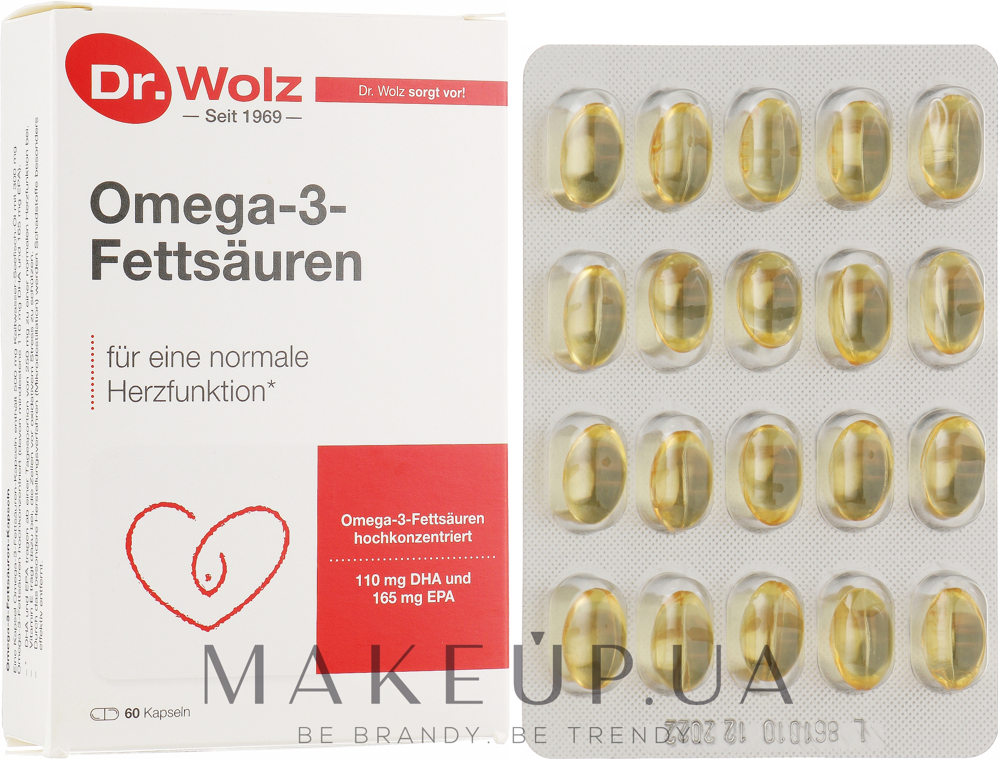 Омега-3 жирні кислоти 300 мг - Dr.Wolz Omega-3 — фото 60шт