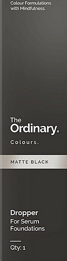 Піпетка для дозування основи сироватки, Matte Black - The Ordinary Dropper For Serum Foundations — фото N2