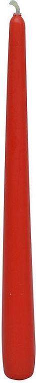 Свічка столова 245x23 мм, червона - Bispol — фото N1
