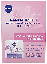 ПОДАРУНОК! Зволожувальний крем-флюїд для нормальної та комбінованої шкіри 2в1 + листівка - NIVEA Make Up Expert — фото N1