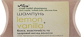 Парфумерія, косметика Твердий шампунь - Vins Lemon & Vanilla Shampoo (пробник)