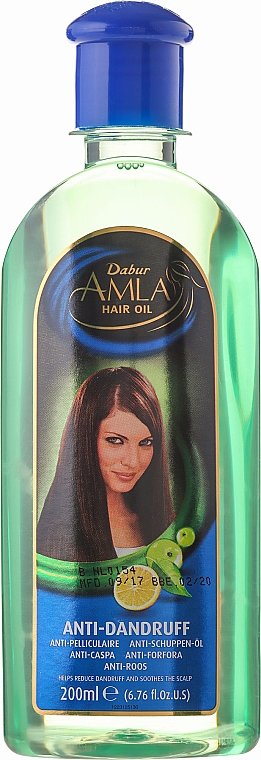 Масло для волос с лимоном от перхоти - Dabur Amla Hair Oil — фото N3