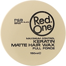 Парфумерія, косметика Матовий віск для волосся ультрасильної фіксації з кератином - RedOne Keratin Matte Hair Wax Full Force