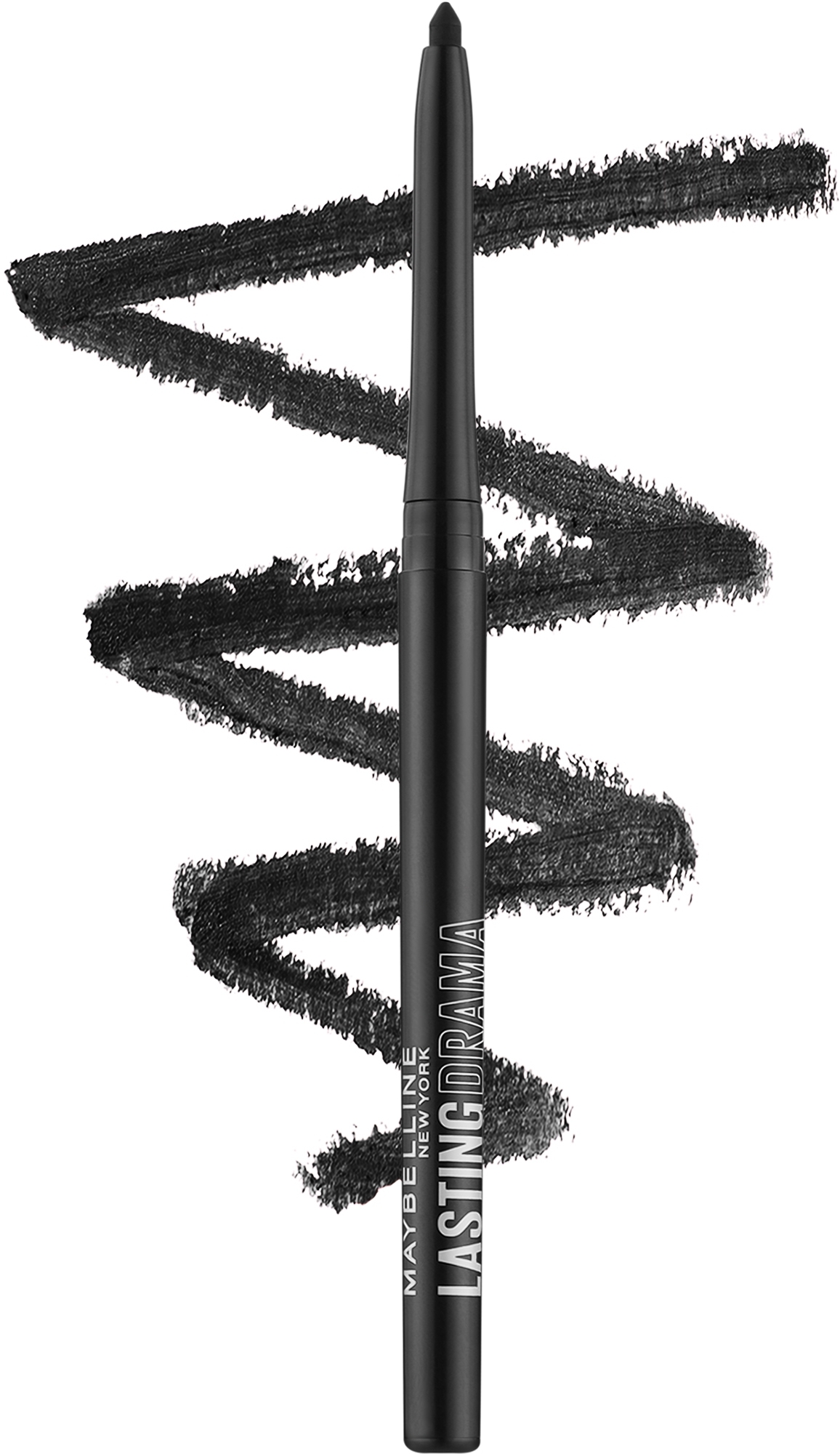 Водостойкий карандаш для глаз - Maybelline New York Lasting Drama Gel Pencil  — фото 10 - Midnight Black