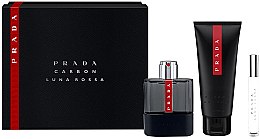 Духи, Парфюмерия, косметика Prada Luna Rossa Carbon - Набор (edt/100ml + sh/gel/100ml + edt/10ml)