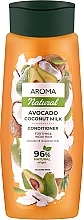 Кондиціонер "Авокадо та кокосове молоко" для тонкого та ослабленого волосся - Aroma Natural Conditioner,Avocado Coconut Milk For Thin & Weak Hair — фото N1