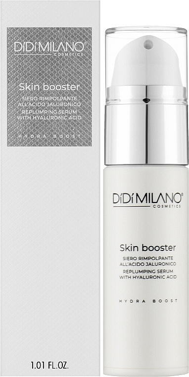 Восстанавливающая сыворотка с гиалуроновой кислотой - Didi Milano Skin Booster Replumping Serum With Hyaluronic Acid — фото N2