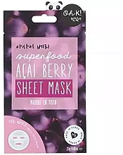 Парфумерія, косметика Тканинна маска "Ягоди асаї" - Oh K! Superfood Sheet Mask Acai Berry