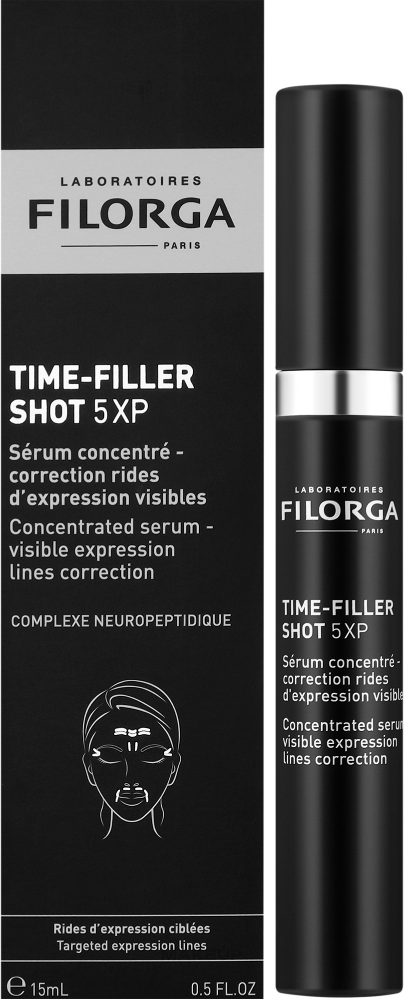Інтенсивна сироватка для обличчя - Filorga Time-Filler Shot 5XP Concentrated Serum — фото 15ml