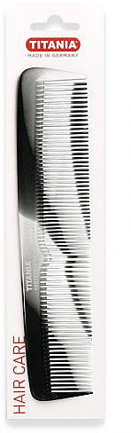 Расческа пластиковая 19.5 см, зебра - Titania Ladies' Comb — фото N1