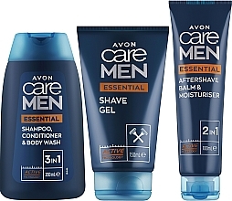 Духи, Парфюмерия, косметика Набор - Avon Care Man Essentials (shm/200ml + sh/balm150ml + after/sh/balm/100ml)