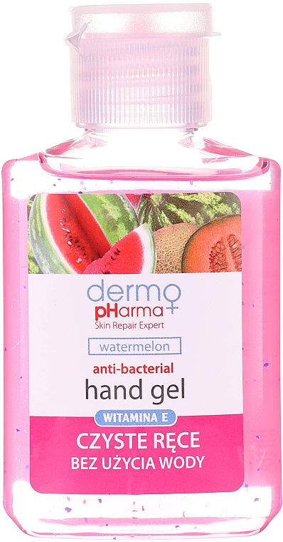 Антибактеріальний гель для гігієни рук "Кавун" - Dermo Pharma Antibacterial Hand Gel — фото N1