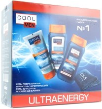 Духи, Парфюмерия, косметика Косметический набор №1 - Cool Men Ultraenergy (gel/200ml + sh/250ml + gel/250 + towel)