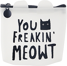 Силіконовий гаманець на застібці "You Freakin Meowt" - Cosmo Shop — фото N1