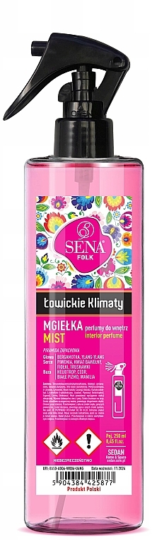 Інтер'єрні парфуми "Клімат Ловича" - Sena Folk Mist Interior Parfume Łowickie  Klimaty — фото N1