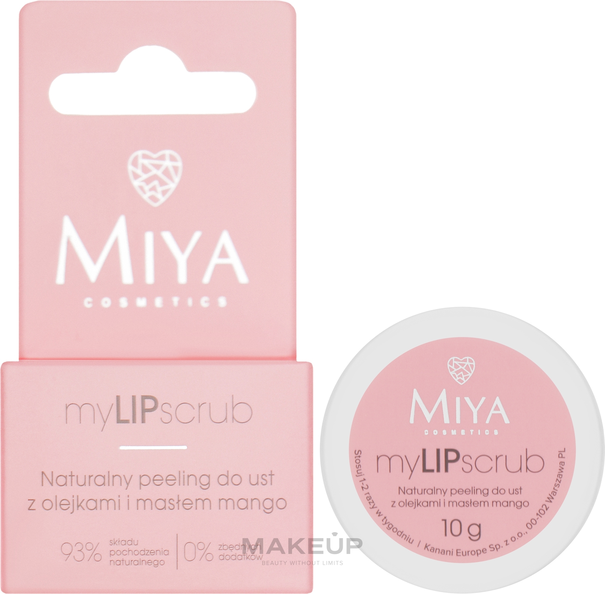 УЦІНКА Скраб для губ з олією манго - Miya Cosmetics myLIPscrub * — фото 10g