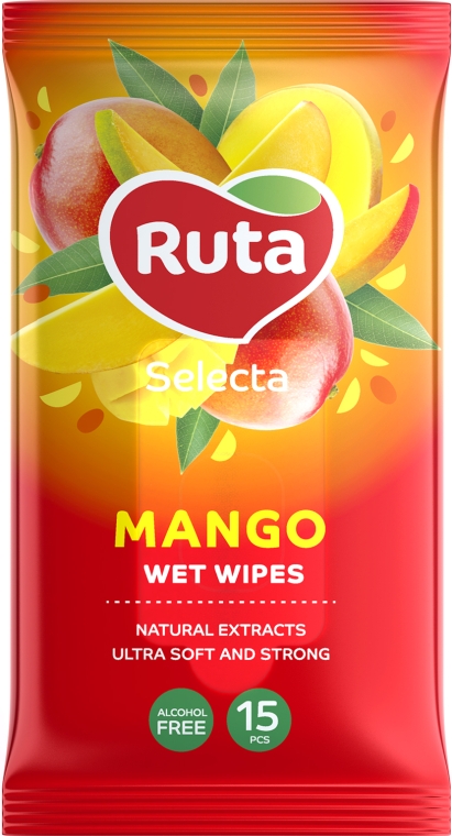 Вологі серветки з екстрактом манго - Ruta Selecta Mango