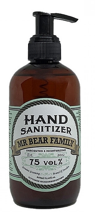 Антибактериальный дезинфицирующий гель для рук - Mr. Bear Family Hand Sanitizer — фото N1