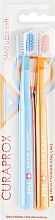 Парфумерія, косметика Набір зубних щіток, 5460 Ultra Soft "Retro Edition", Blue-Orange - Curaprox