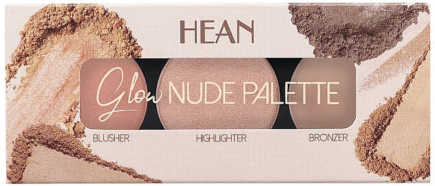 Контурна палетка для макіяжу обличчя - Hean Glow Nude Palette SunGlow — фото N1