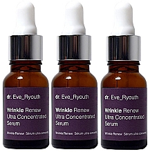 Парфумерія, косметика Набір "Сироватка для обличчя" - Dr. Eve_Ryouth Wrinkle Renew Ultra Concentrated Serum (serum/3x15ml)