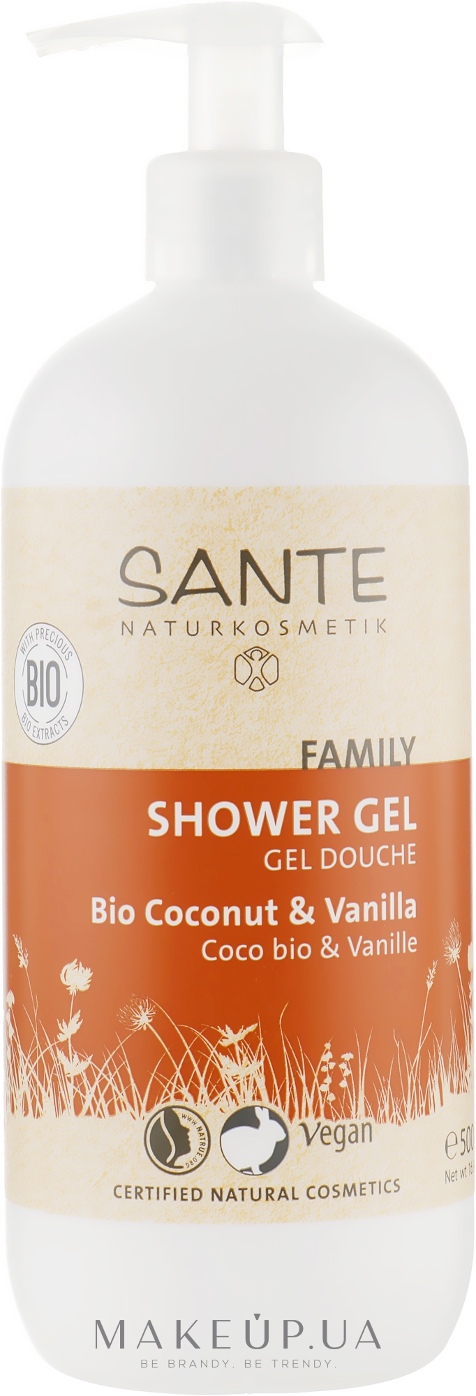Гель для душа "Кокос и ваниль" - Sante Family Shower Gel Coconut & Vanilla — фото 500ml