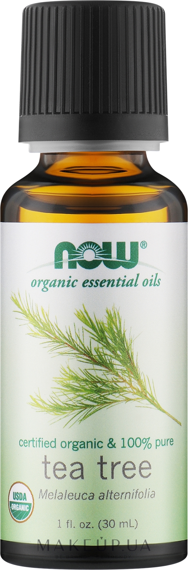 Органическое эфирное масло чайного дерева - Now Foods Organic Essential Oils 100% Pure Tea Tree — фото 30ml