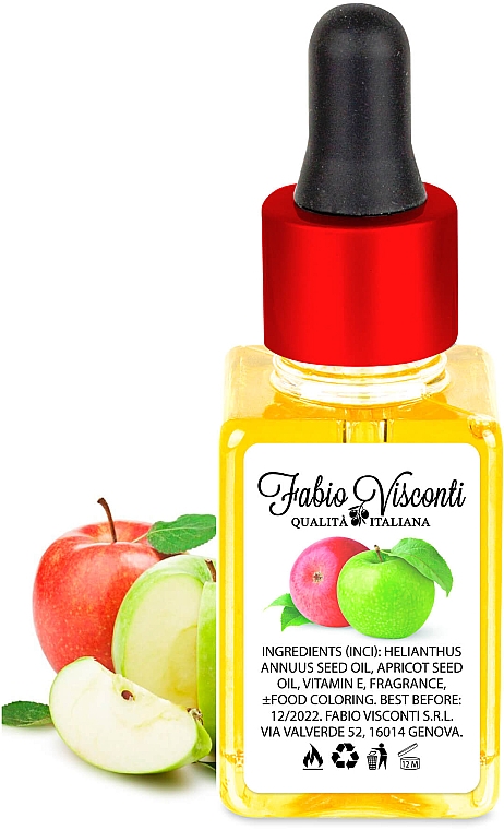Олія для нігтів і кутикули "Соковите яблуко" - Fabio Visconti