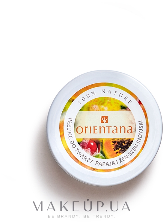 Кремовий пілінг для обличчя "Папая" - Orientana Natural Cream Face Scrub Papaya — фото 50g