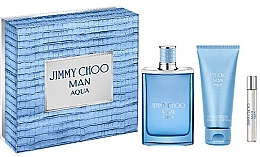 Духи, Парфюмерия, косметика Jimmy Choo Man Aqua - Набор (edt/100ml + edt/7.5ml + sh/gel/100ml)