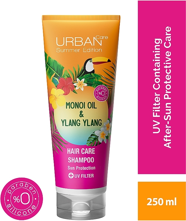 Шампунь для волосся з моної та іланг-ілангом - Urban Care Monoi & Ylang Ylang Hair Shampoo — фото N2