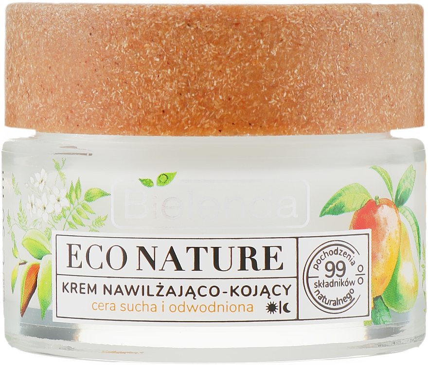 Крем для обличчя зволожувальний і заспокійливий - Bielenda Eco Nature Kakadu Plum, Jasmine and Mango — фото N2