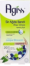 Смужки для депіляції тіла з натуральним екстрактом ялівцю та вітаміном Е - Agiss Wax Strips for Sensitive Skin — фото N1