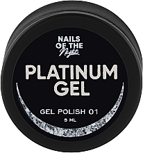 Гель-лак - Nails Of The Night Platinum Gel Gel Polish — фото N1