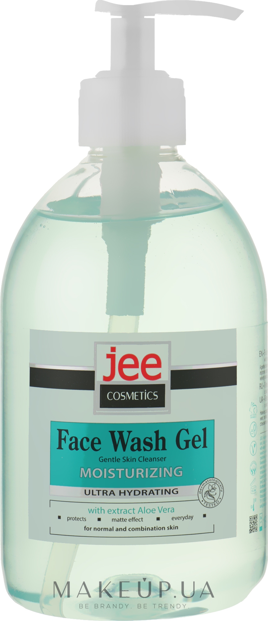 Зволожувальний гель для вмивання "Алое вера" - Jee Cosmetics Face Wash Gel Moisturizing — фото 500ml