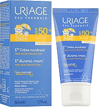 Солнцезащитный крем для младенцев - Uriage Baby 1st Mineral Cream SPF 50+ — фото N2