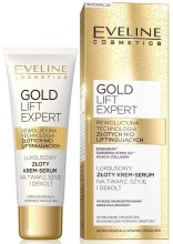 Духи, Парфюмерия, косметика Крем-сыворотка для лица, шеи и декольте - Eveline Cosmetics Gold Lift Expert Luxury Cream Serum