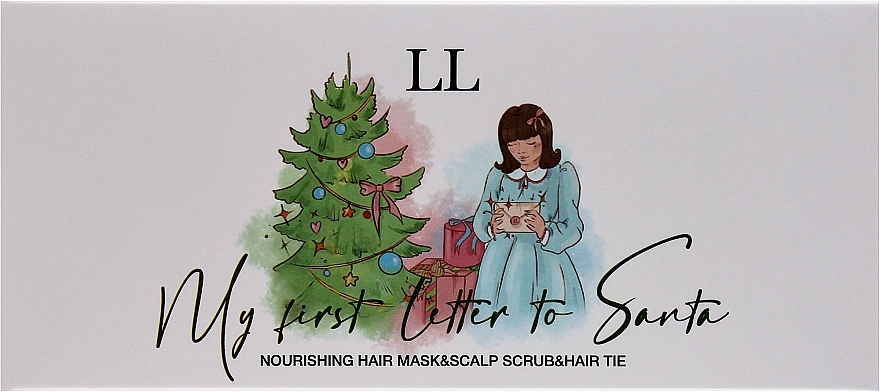 УЦЕНКА Подарочный набор для волос - Love&Loss My First Letter To Santa (h/mask/250ml + h/scr/250g + acc/1pc) * — фото N1