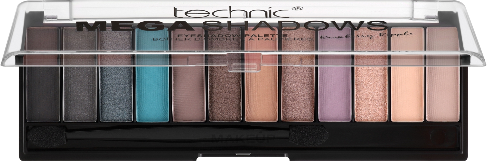 Палетка тіней для повік, 5 кольорів - Technic Cosmetics Mega Shadows Eyeshadow — фото Mega Sultry 2