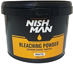 Парфумерія, косметика Знебарвлювальний порошок, білий - Nishman Bleaching Powder White