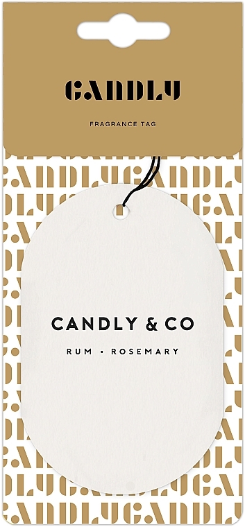 Ароматизатор для шкафа - Candly & Co No.2 Rum Rozmary Fragrance Tag — фото N1