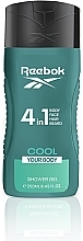 Гель для душа 4в1 для мужчин - Reebok Cool Your Body Hair & Body Shower Gel — фото N1
