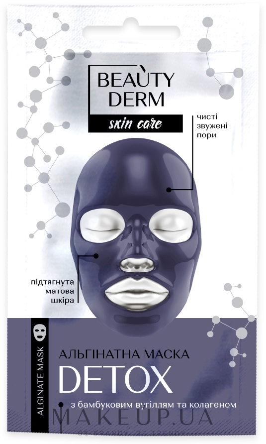 Альгінатна чорна маска "Очищувальна" - Beauty Derm Face Mask — фото 20g