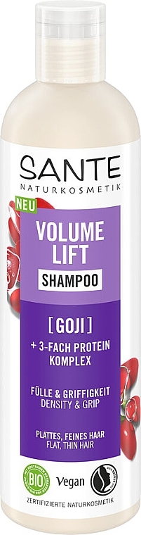 БИО-Шампунь для объема волос с Годжи - Sante Volume Lift Shampoo — фото N1