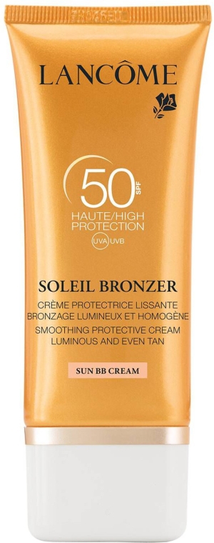 Солнцезащитный BB крем для лица - Lancome Soliel Bronzer Sun BB Cream SPF 50