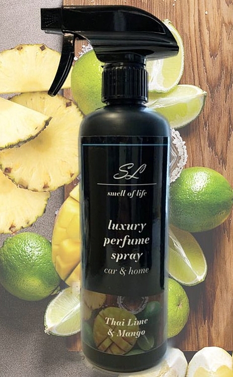 Ароматический спрей для дома и авто - Smell of Life Thai Lime & Mango Perfume Spray Car & Home — фото N2